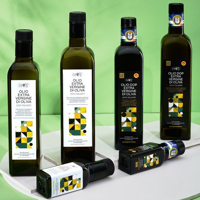 Bottiglia Olio extra vergine di oliva e DOP